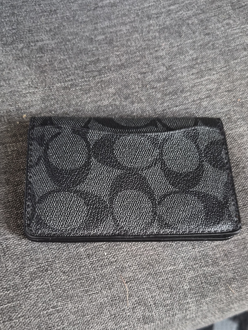 Coach Black Signature ID Wallet
